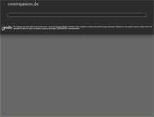 Tablet Screenshot of comingsoon.de
